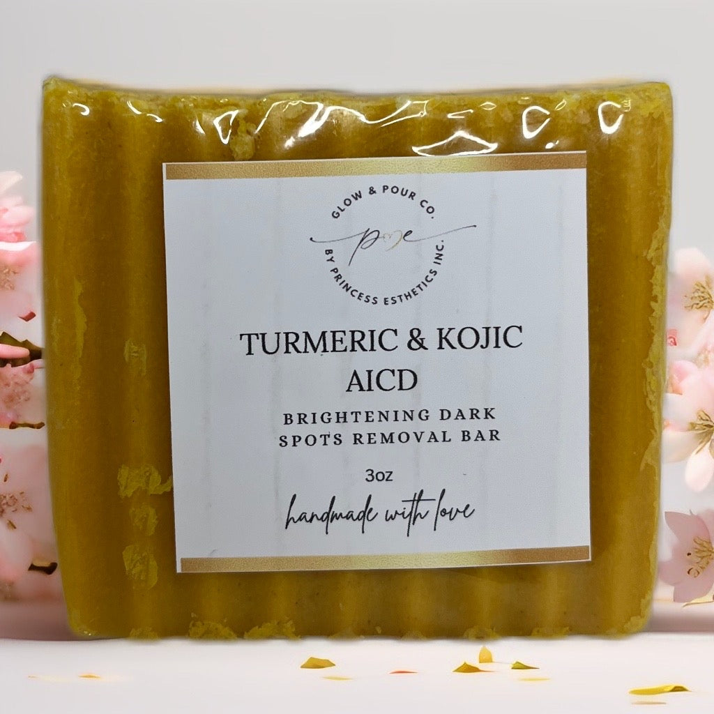 Turmeric and kojic acid bar soap