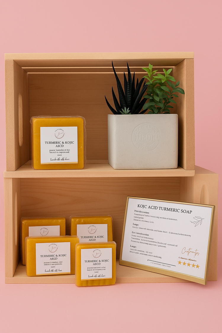 Turmeric and kojic acid bar soap