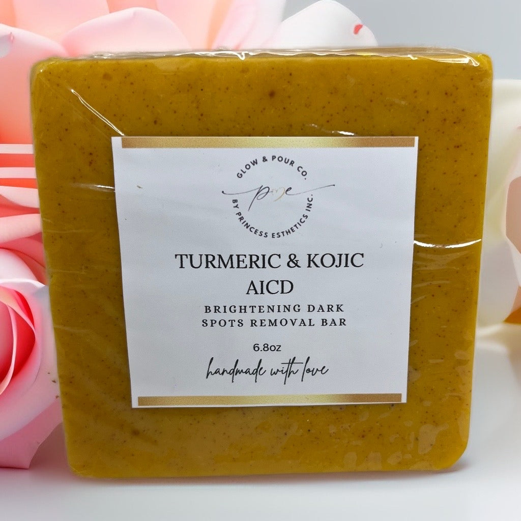 Turmeric and kojic acid bar soap